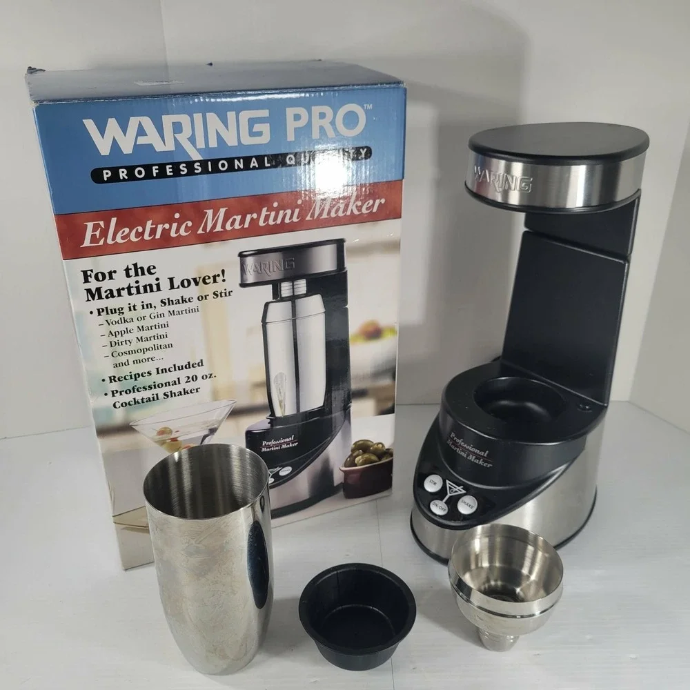 Waring Pro Professional Quality Electric Martini Maker Shaker WM007 Tested Works